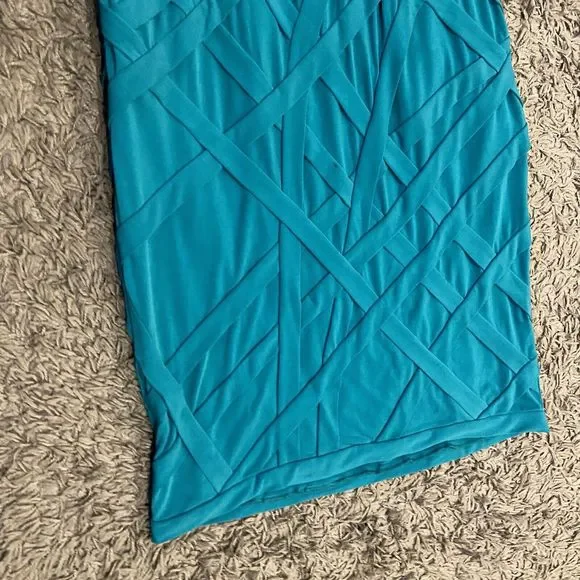 Tadashi Shoji NEW Teal Green Bodycon Dress Size L Women